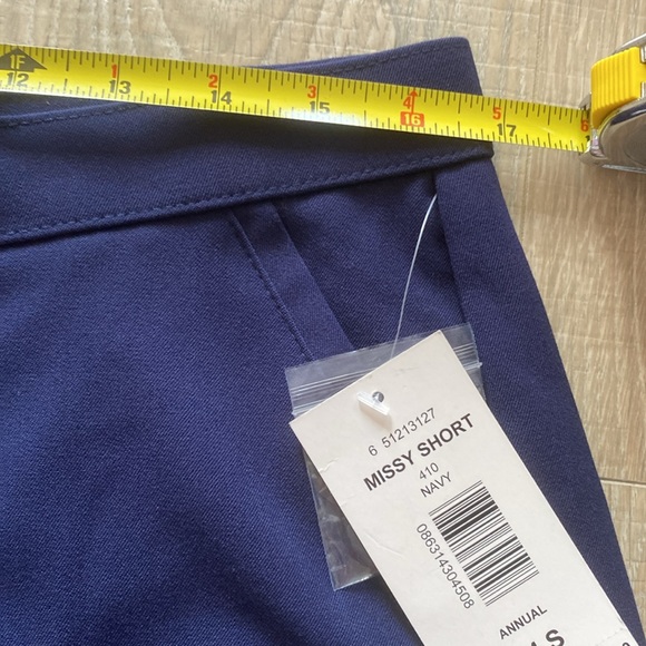 NEW Alia Navy Dressy Straight Pants 14 - Picture 4 of 9